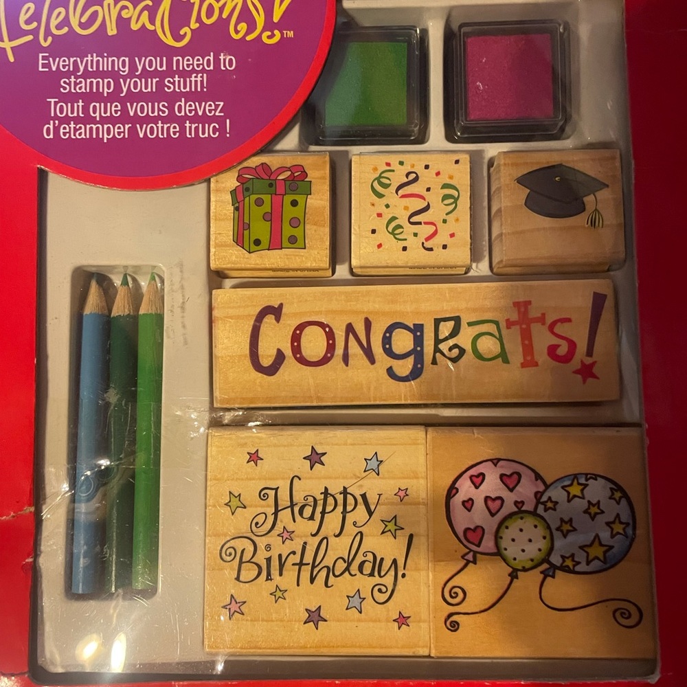 Delta stamp & ink kit new sealed